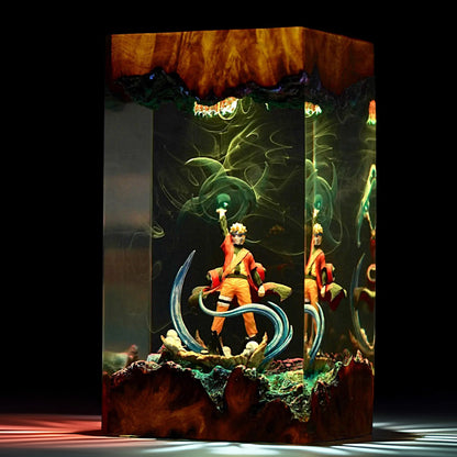 Spiral Cheek Ninja Resin Lamp