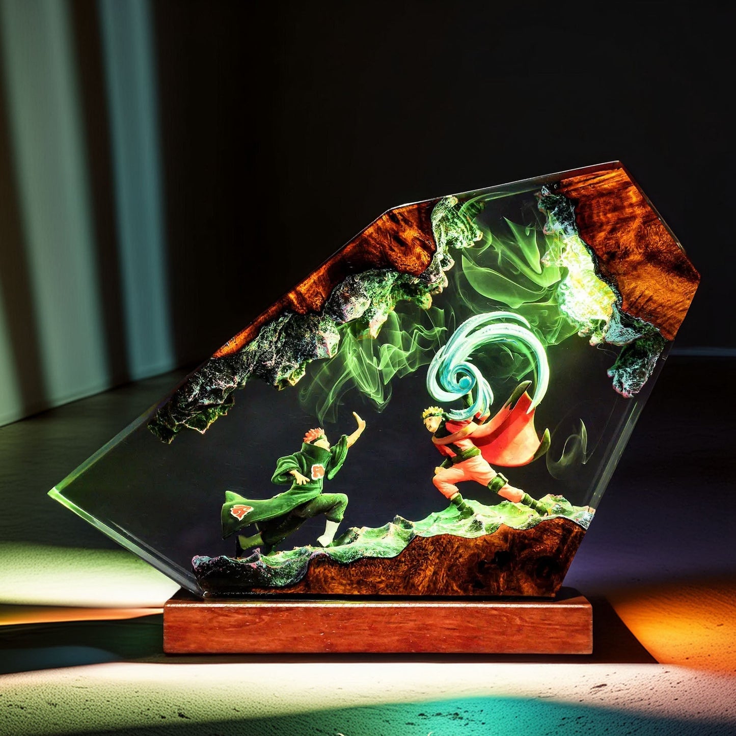 Spiral Ninja Vs Six Paths Resin Lamp