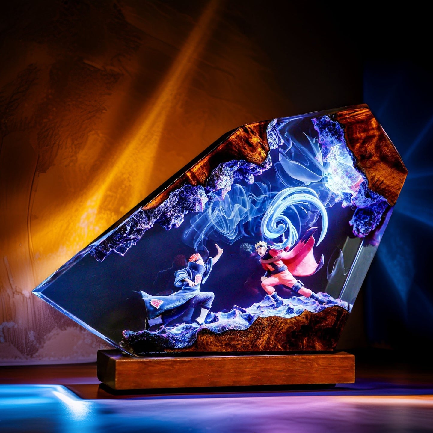 Spiral Ninja Vs Six Paths Resin Lamp