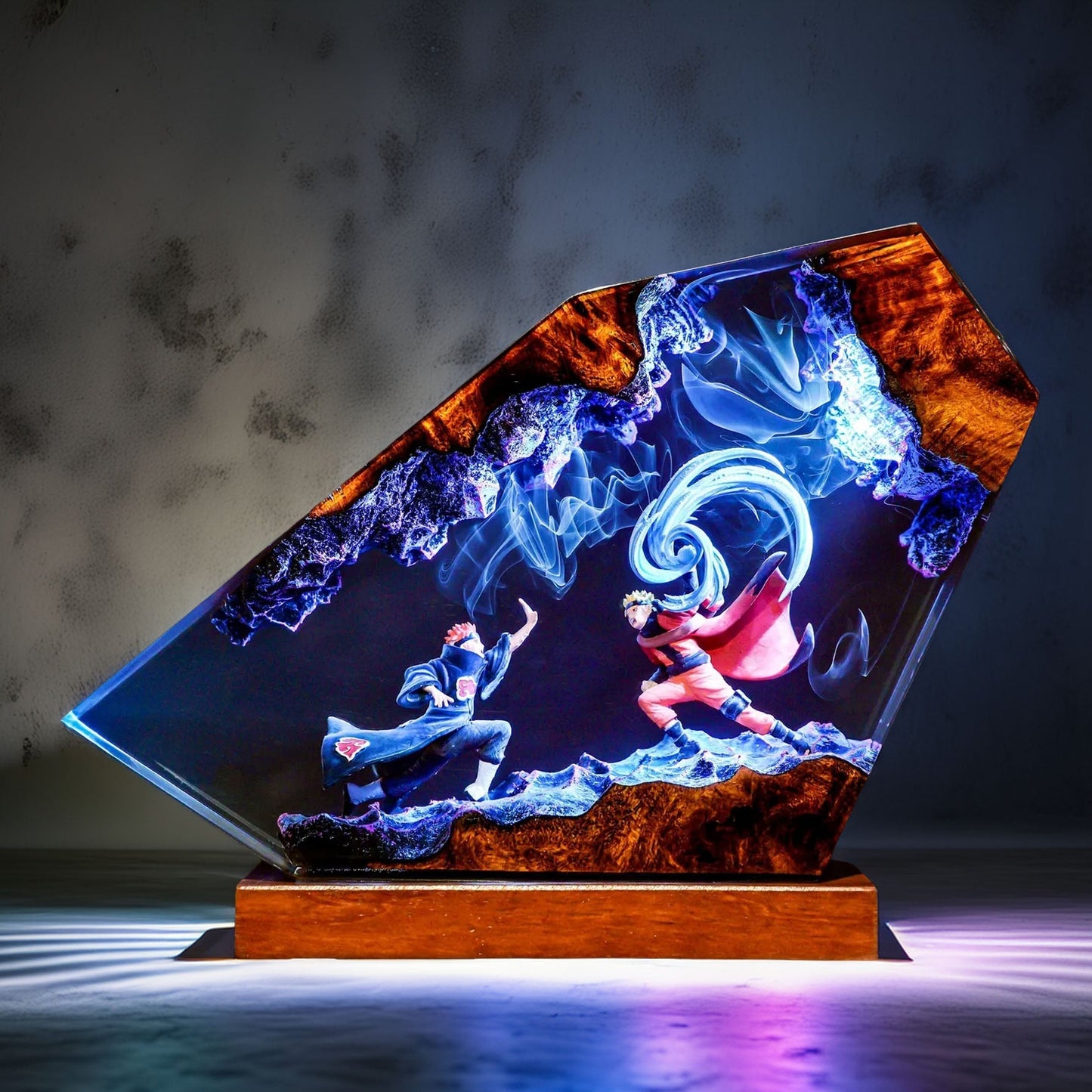 Spiral Ninja Vs Six Paths Resin Lamp
