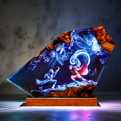 Spiral Ninja Vs Six Paths Resin Lamp