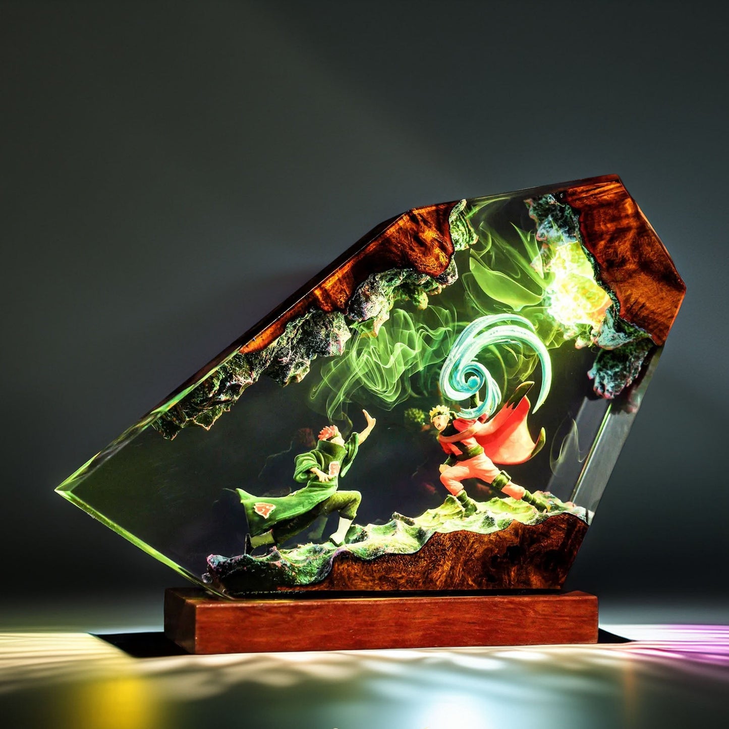 Spiral Ninja Vs Six Paths Resin Lamp