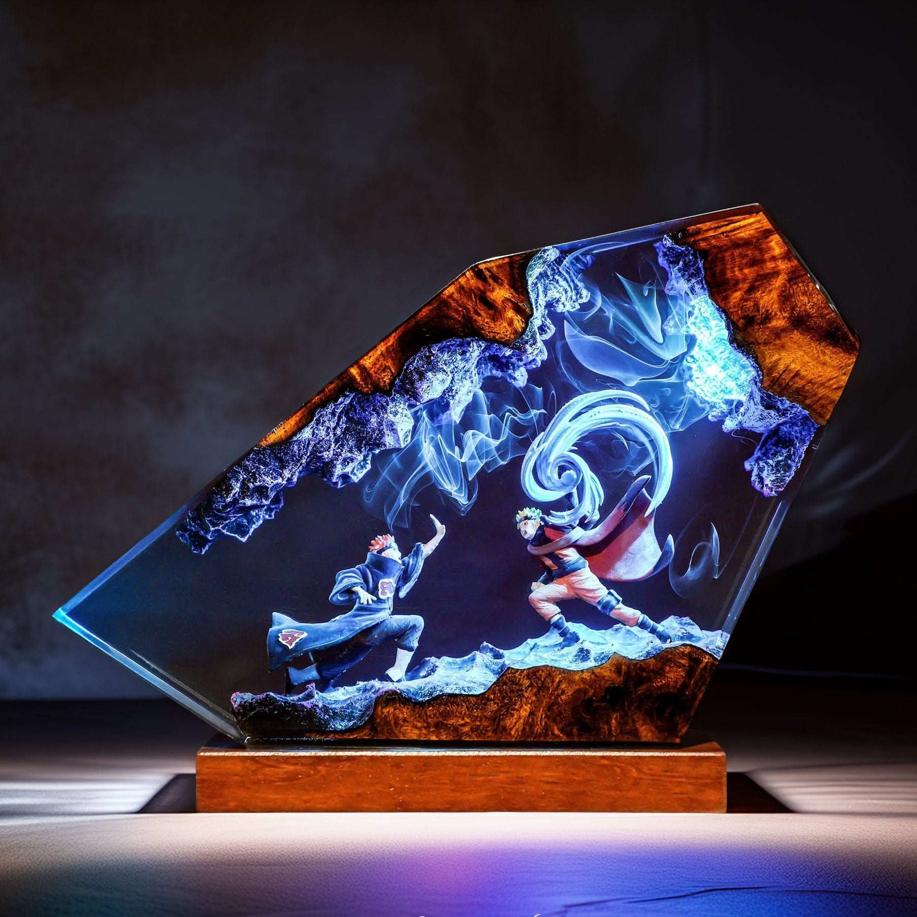 Spiral Ninja Vs Six Paths Resin Lamp