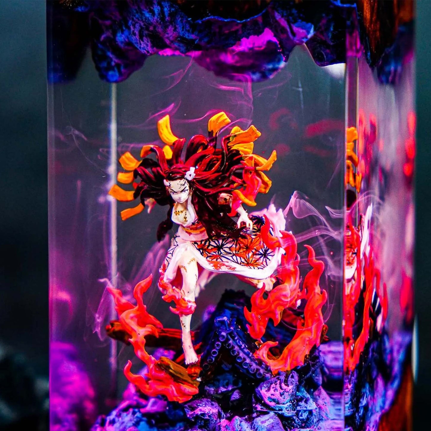 Bamboo Mouth Maiden Resin Lamp 3