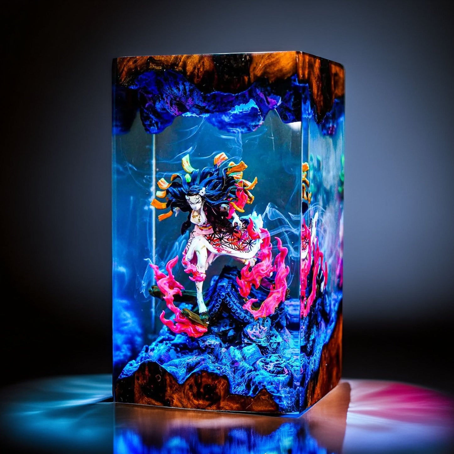 Bamboo Mouth Maiden Resin Lamp 3
