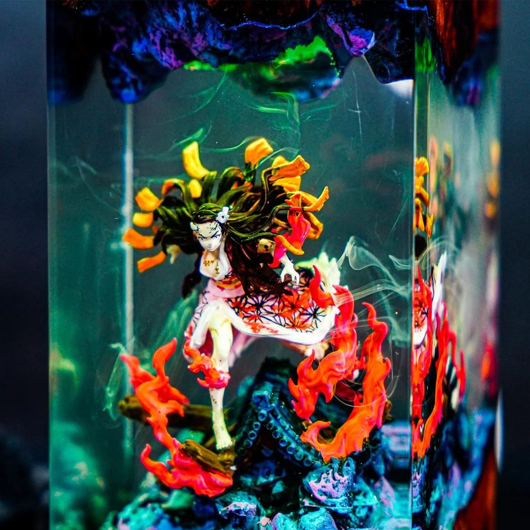 Bamboo Mouth Maiden Resin Lamp 3