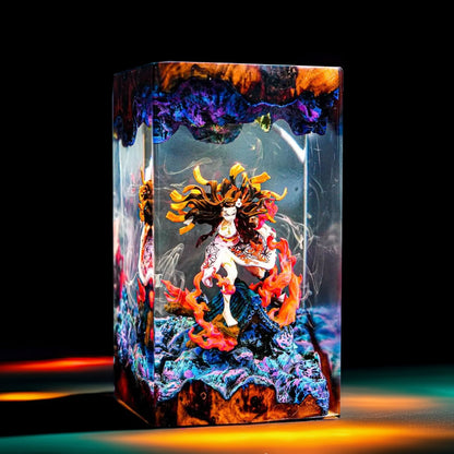 Bamboo Mouth Maiden Resin Lamp 3