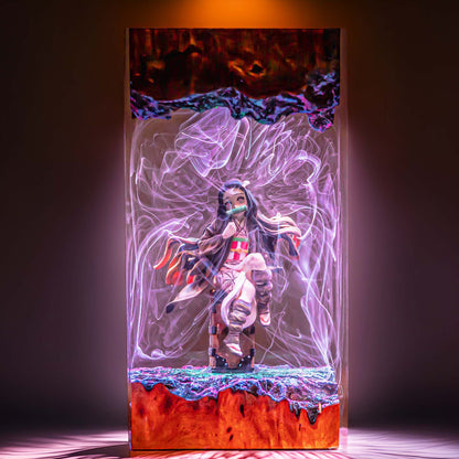 Bamboo Mouth Maiden Resin Lamp 4