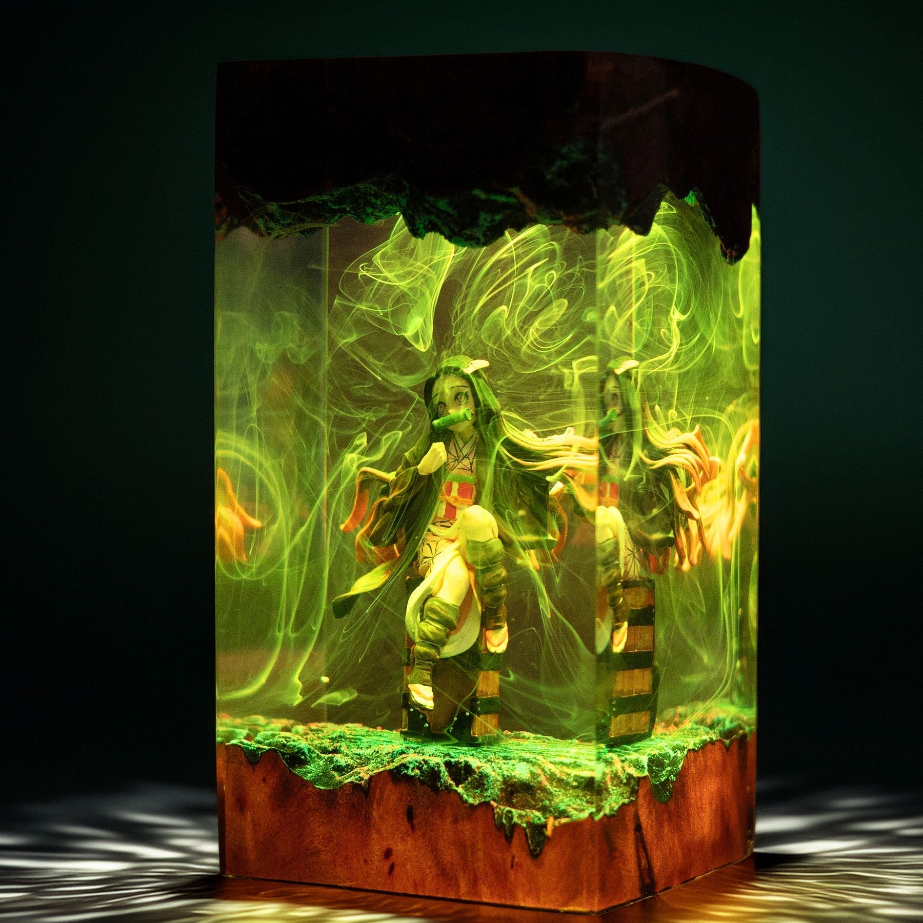 Bamboo Mouth Maiden Resin Lamp 4
