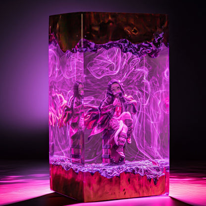 Bamboo Mouth Maiden Resin Lamp 4