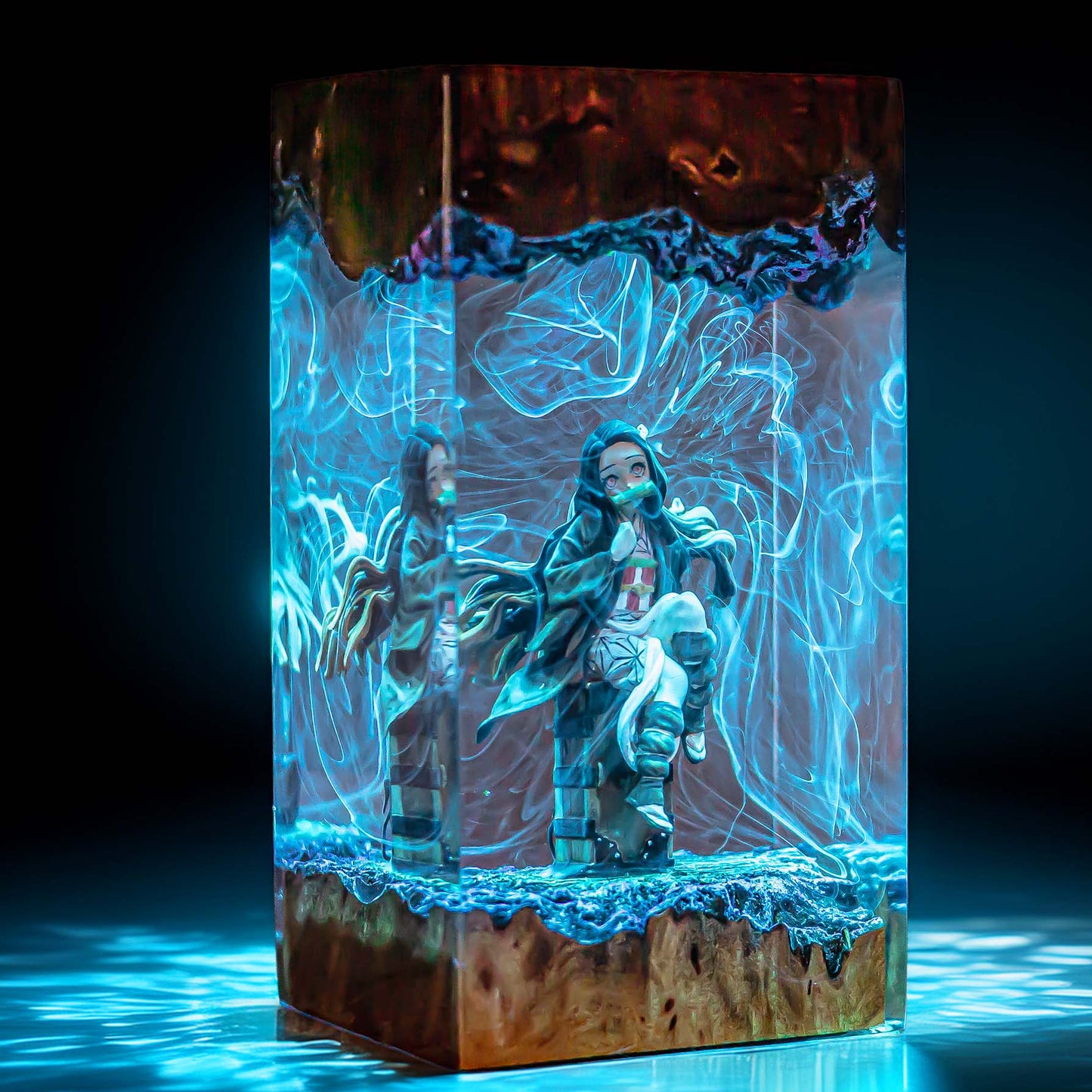 Bamboo Mouth Maiden Resin Lamp 4