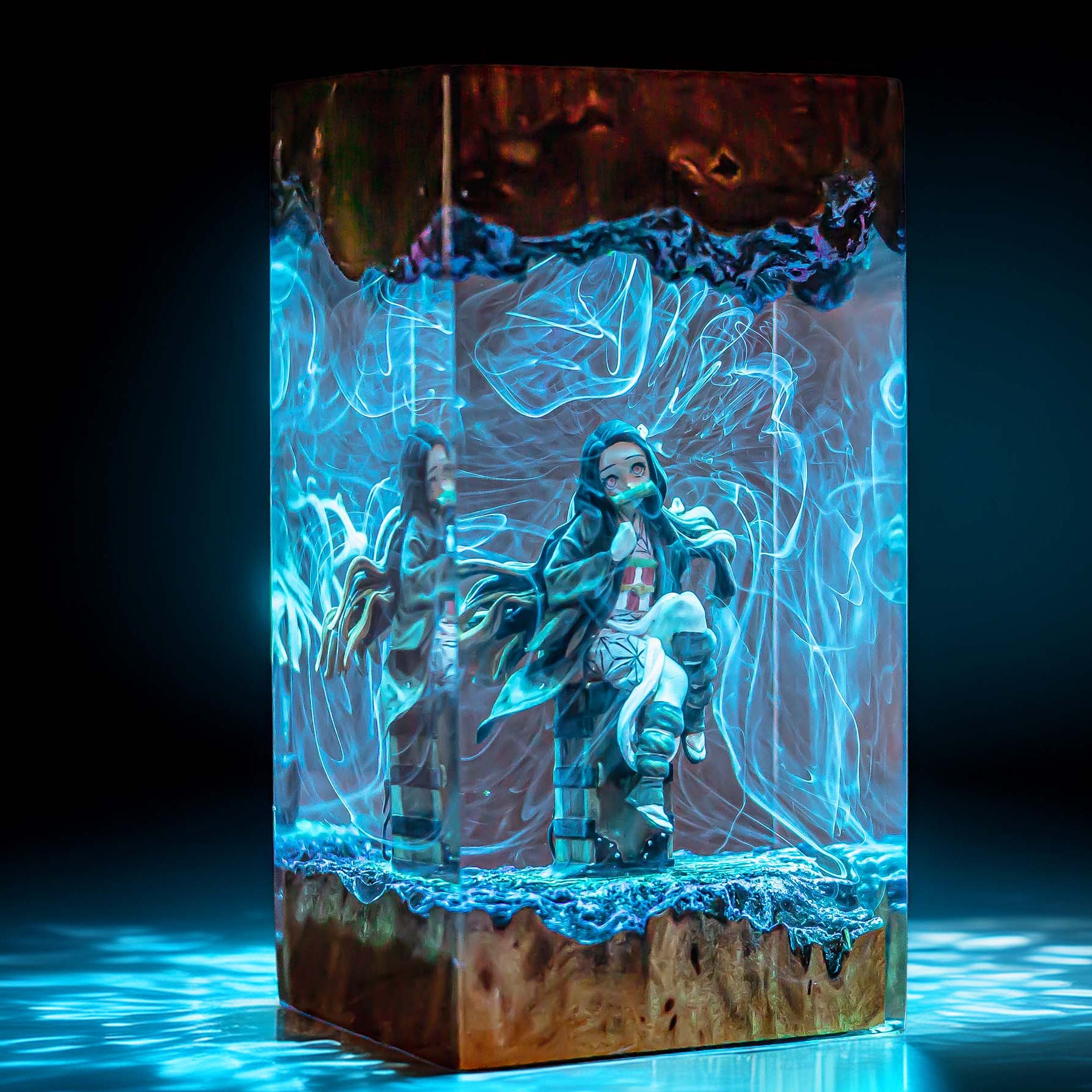 Bamboo Mouth Maiden Resin Lamp 4