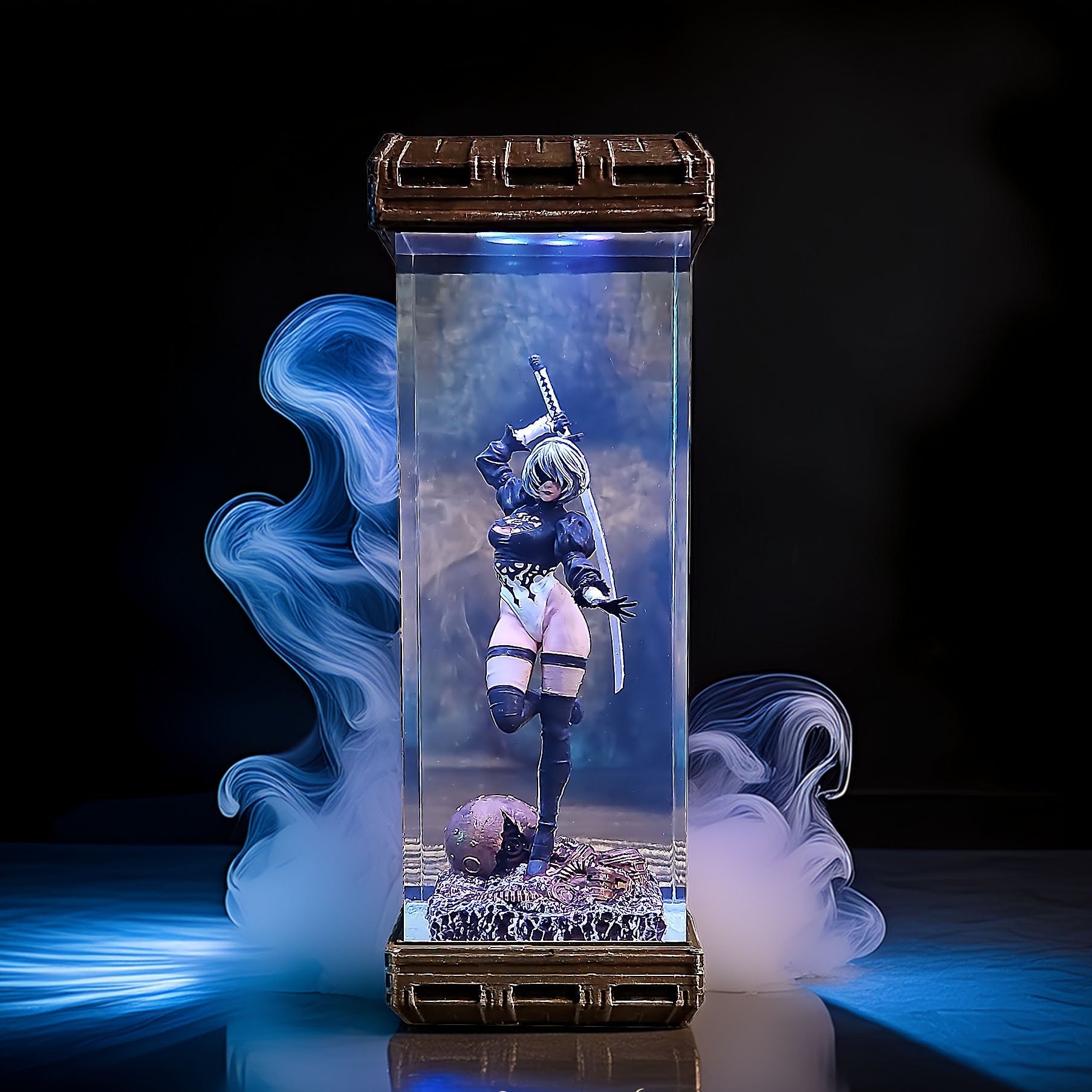 Combat Maiden Android Resin Lamp