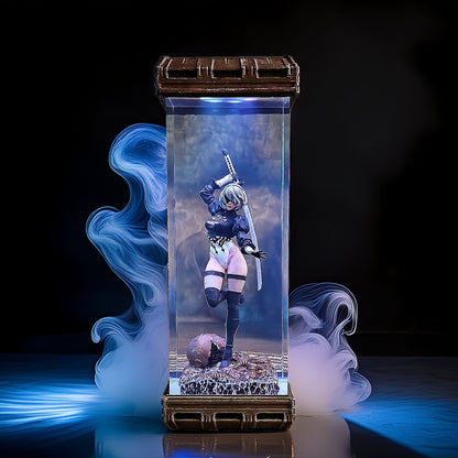 Combat Maiden Android Resin Lamp