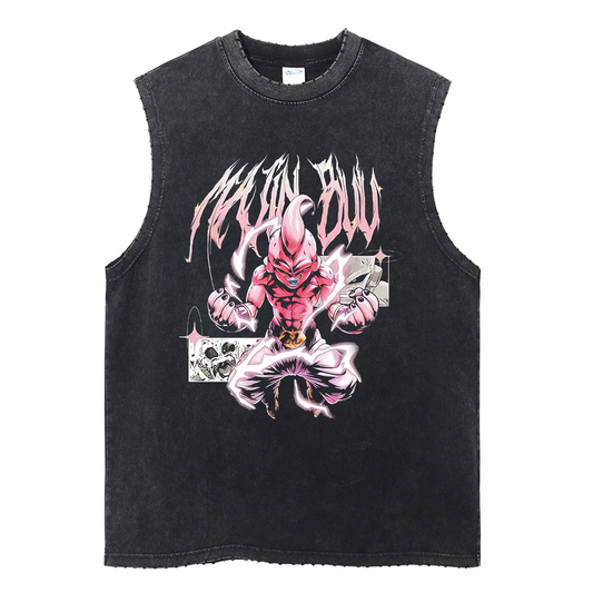 "Majin" Vintage Washed Tank Top