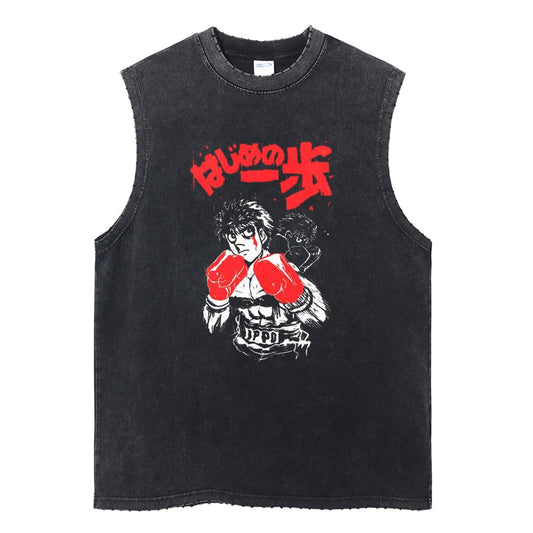 "Destructive Power" Vintage Washed Tank Top