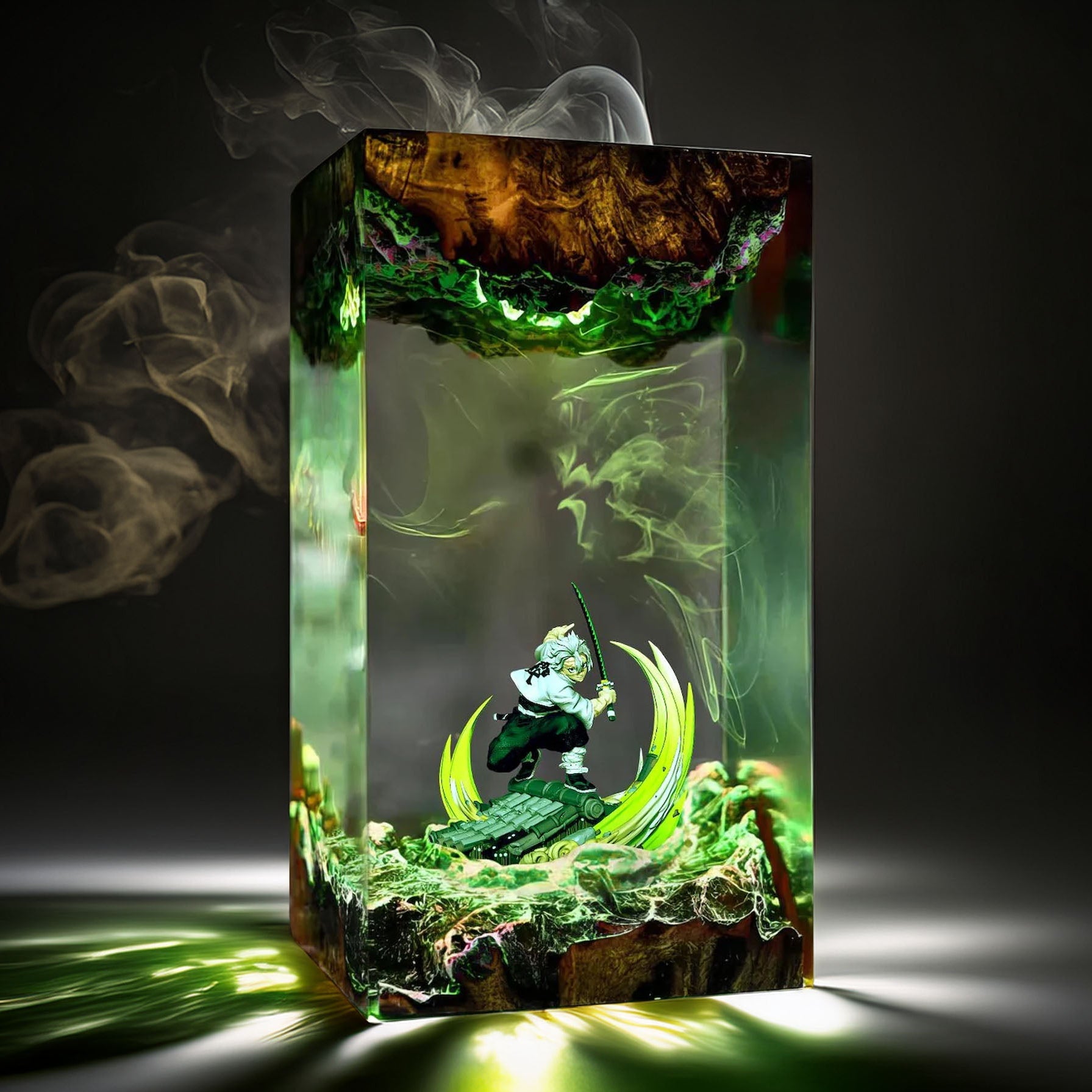 Wind Pillar Warrior Resin Lamp