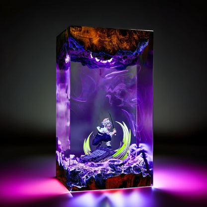 Wind Pillar Warrior Resin Lamp