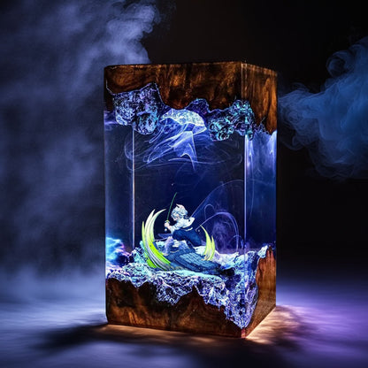 Wind Pillar Warrior Resin Lamp