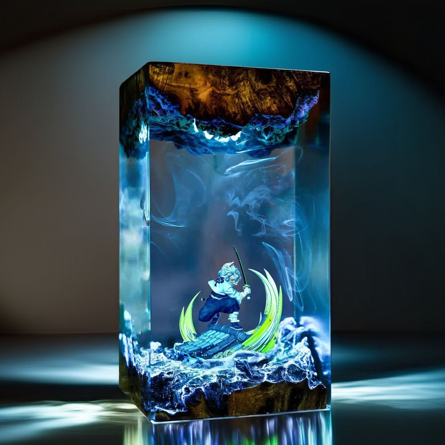 Wind Pillar Warrior Resin Lamp