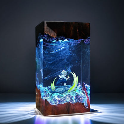 Wind Pillar Warrior Resin Lamp