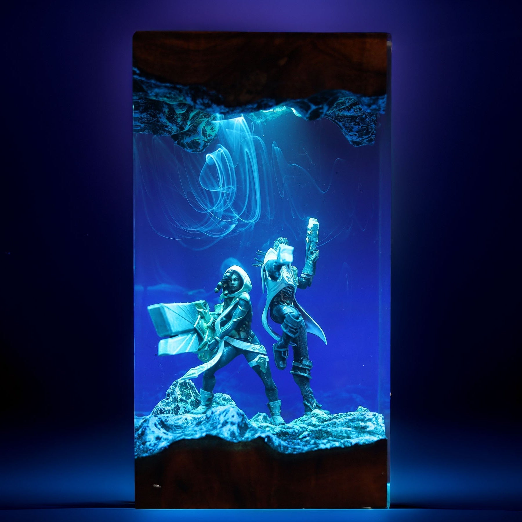 Lantern Soul Marksman And Twin Pistol Purifier Resin Lamp
