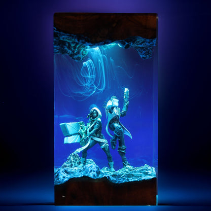 Lantern Soul Marksman And Twin Pistol Purifier Resin Lamp