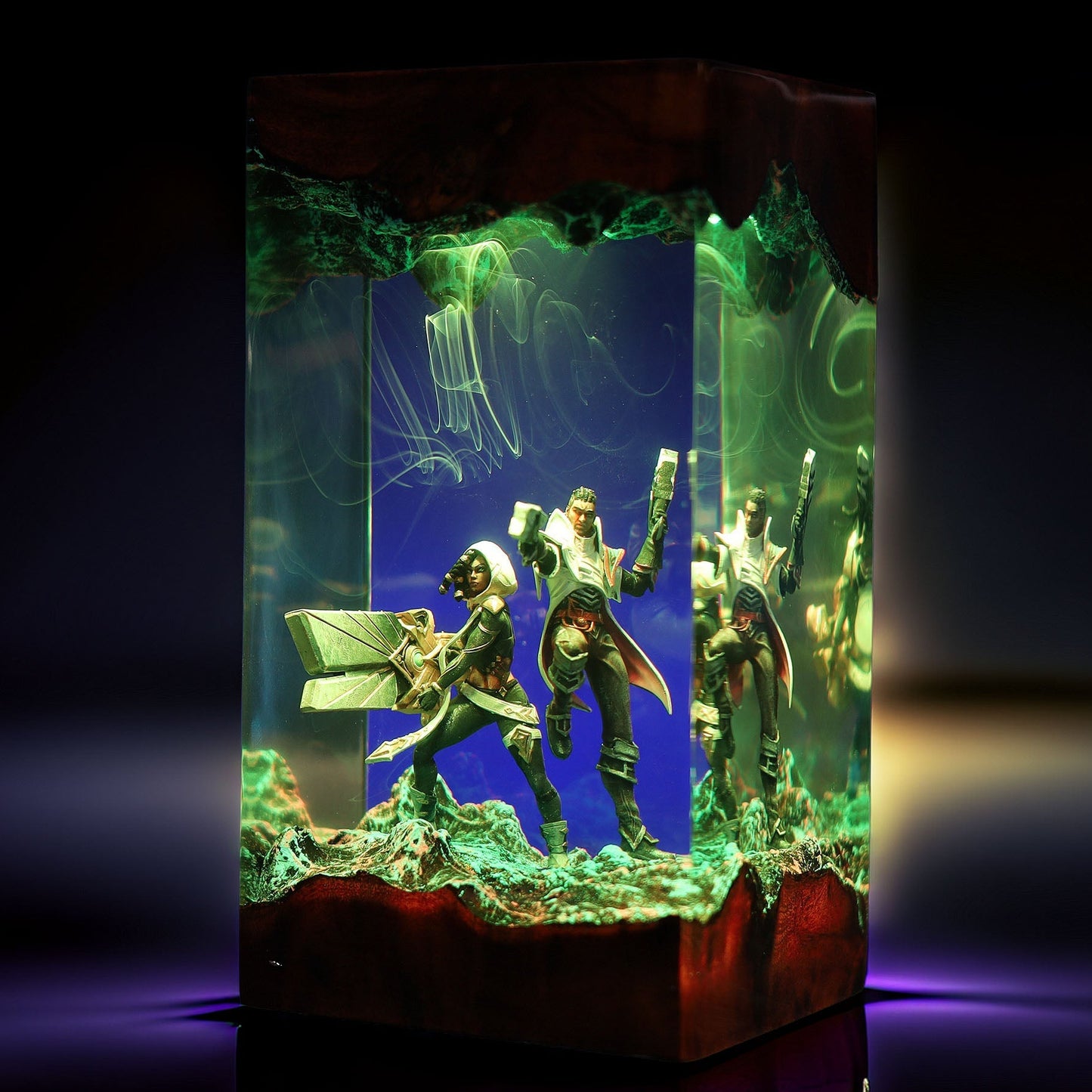 Lantern Soul Marksman And Twin Pistol Purifier Resin Lamp