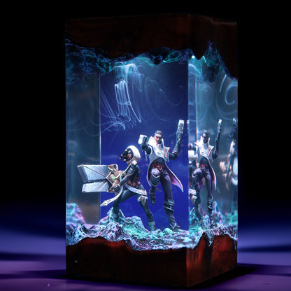 Lantern Soul Marksman And Twin Pistol Purifier Resin Lamp