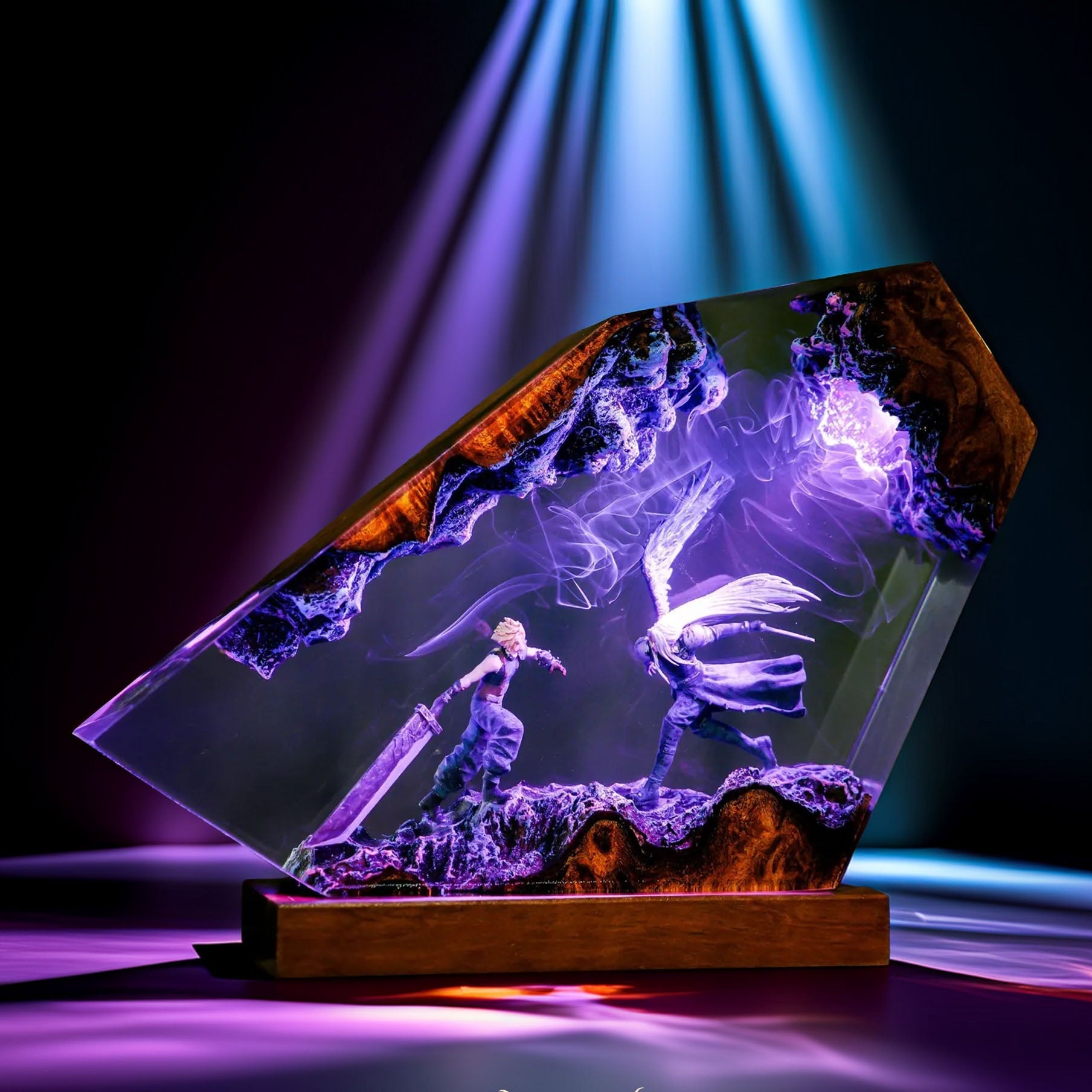 Silver-Haired Swordsman vs Cloud Resin Lamp