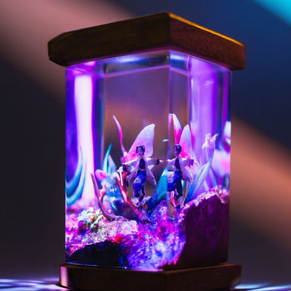 Insect Pillar Butterfly Resin Lamp 2