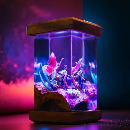 Insect Pillar Butterfly Resin Lamp 2