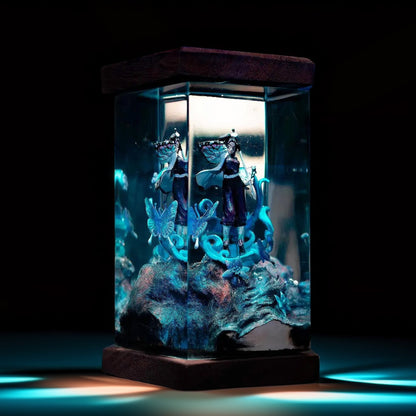 Insect Pillar Butterfly Resin Lamp 1
