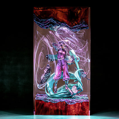 Insect Pillar Butterfly Resin Lamp 1 V2