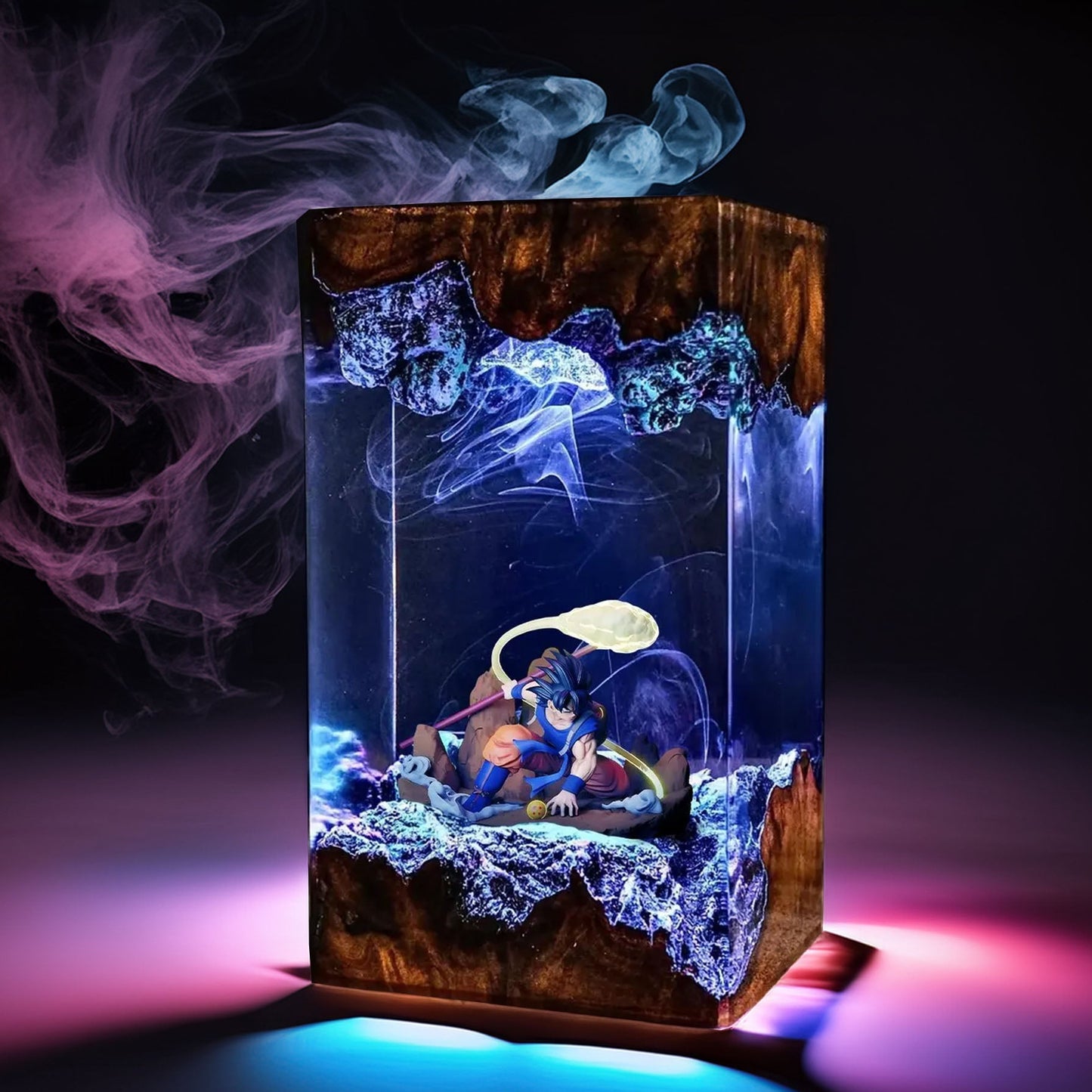 Cosmic Warrior Resin Lamp
