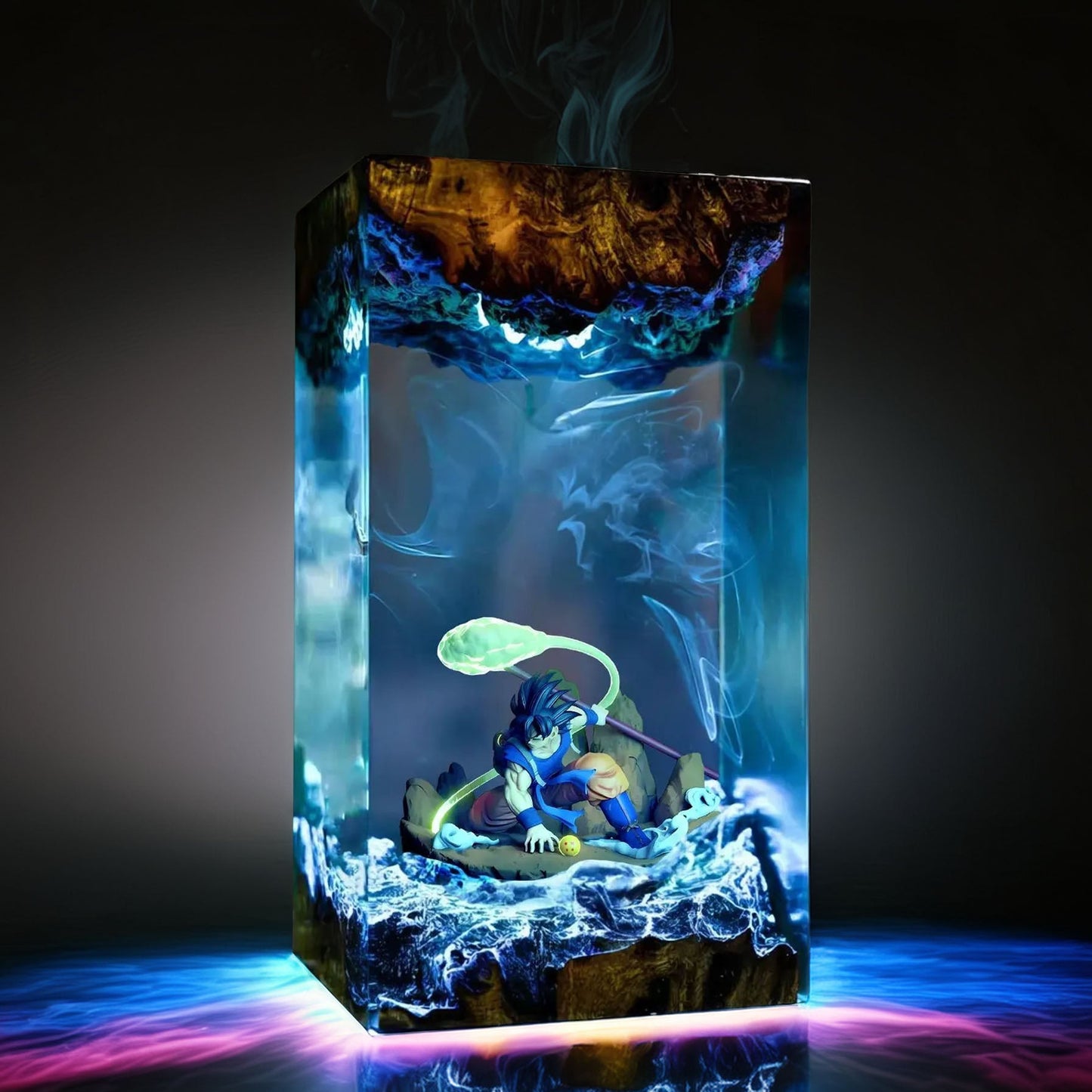 Cosmic Warrior Resin Lamp