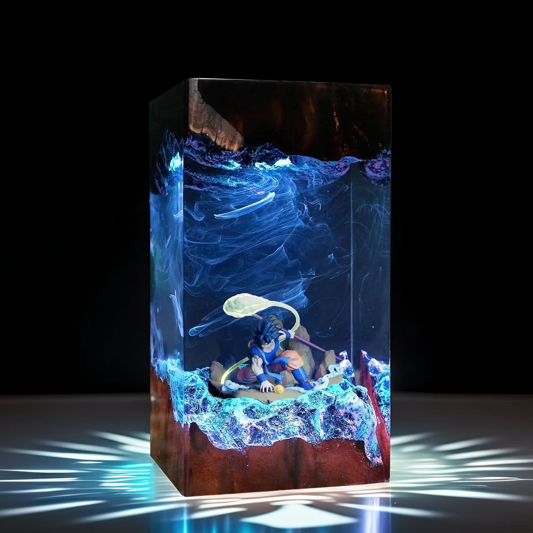 Cosmic Warrior Resin Lamp