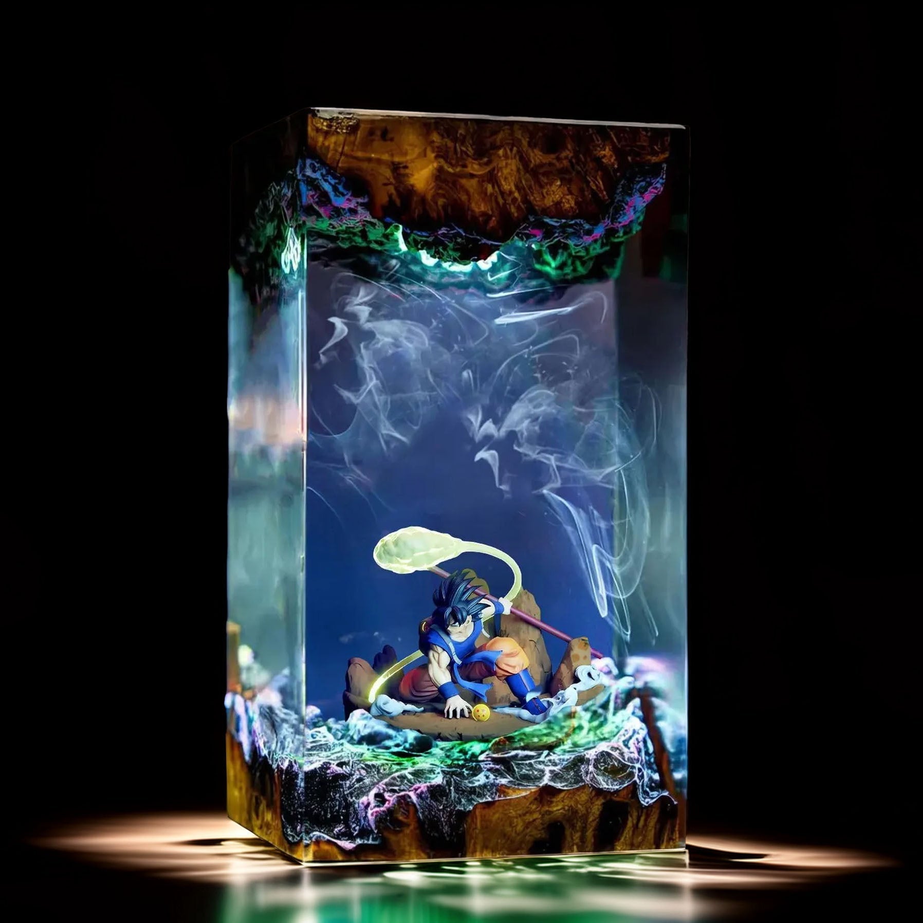 Cosmic Warrior Resin Lamp