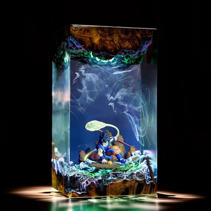 Cosmic Warrior Resin Lamp