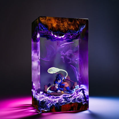 Cosmic Warrior Resin Lamp