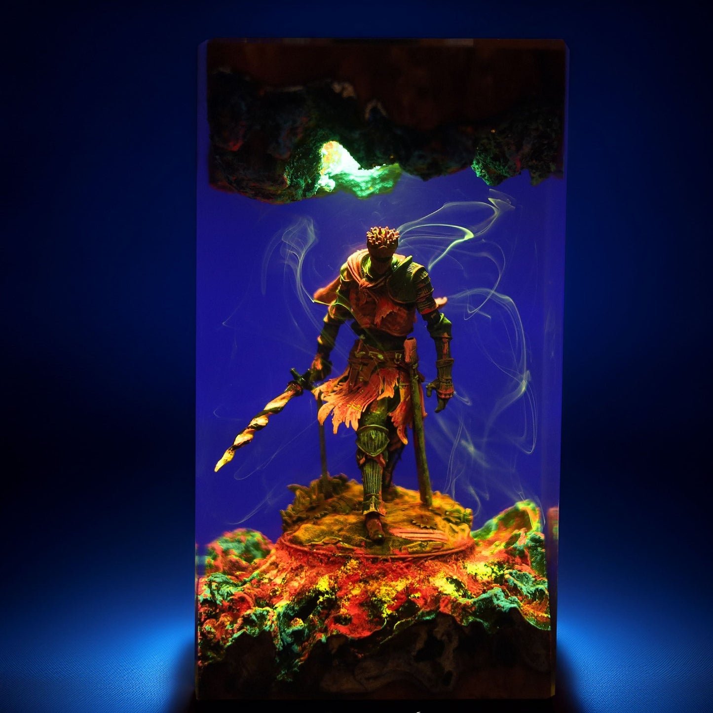 Embered Hollow Lord Resin Lamp