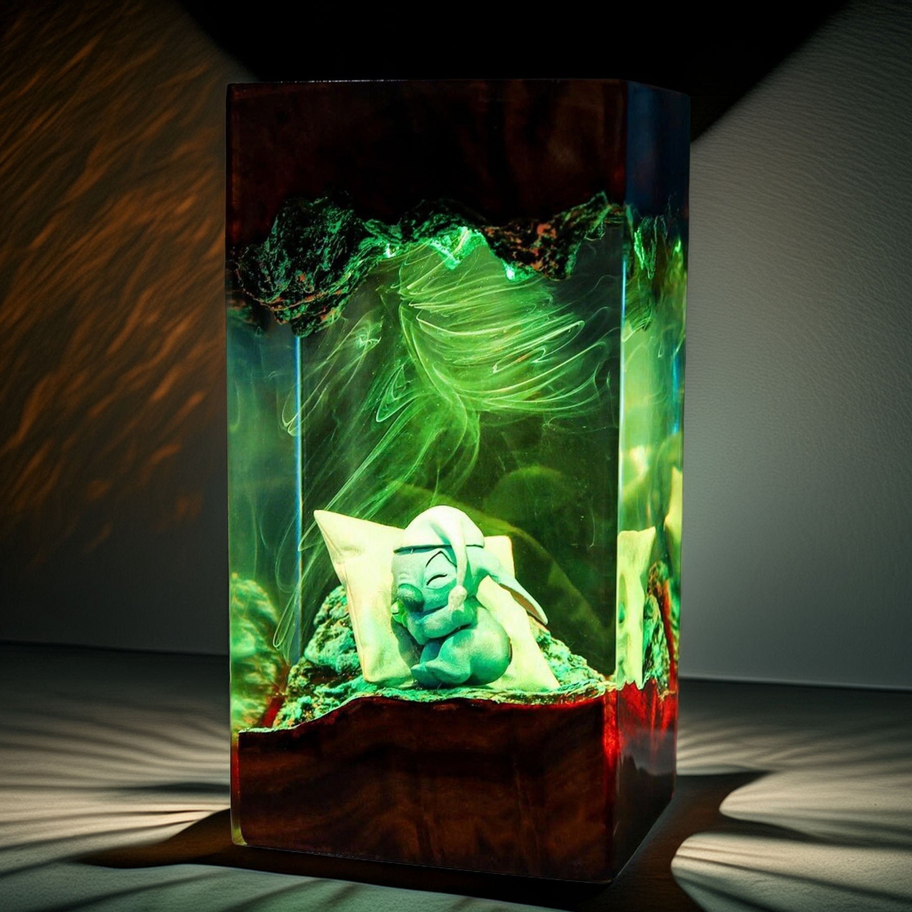 Blue Cosmic Pet Creature Resin Lamp V1