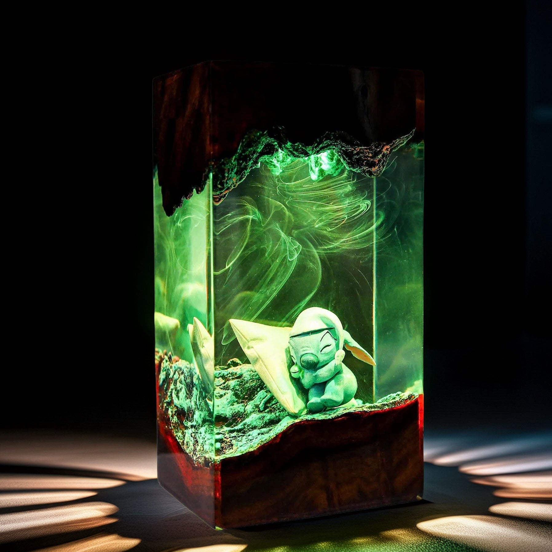 Blue Cosmic Pet Creature Resin Lamp V1