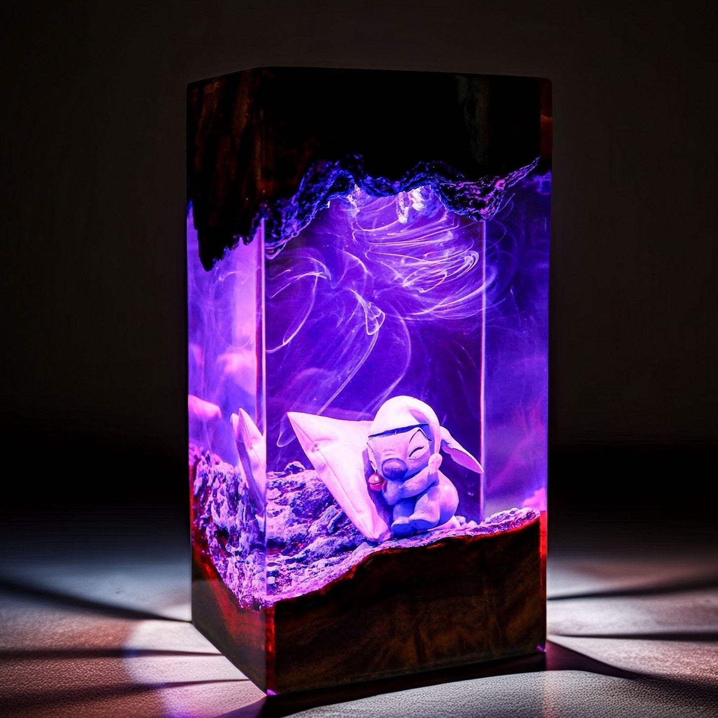 Blue Cosmic Pet Creature Resin Lamp V1