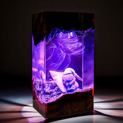 Blue Cosmic Pet Creature Resin Lamp V1