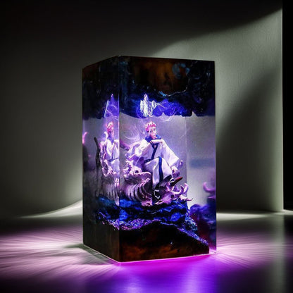 Four Armed Curse King Resin Lamp 01