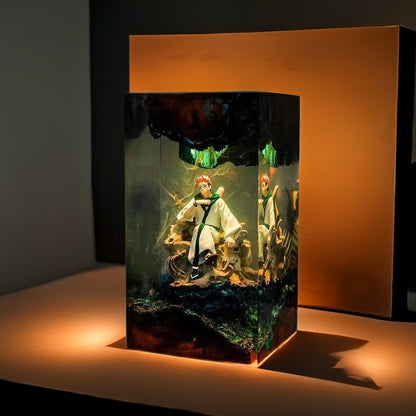 Four Armed Curse King Resin Lamp 01
