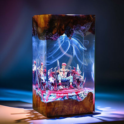 Four Armed Curse King Resin Lamp 02