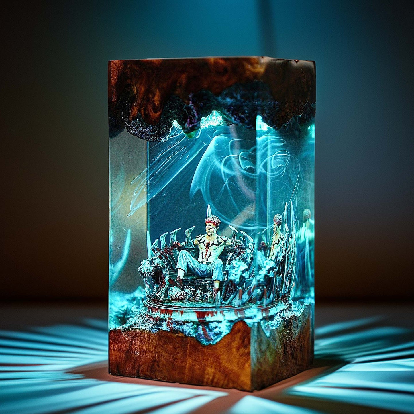 Four Armed Curse King Resin Lamp 02