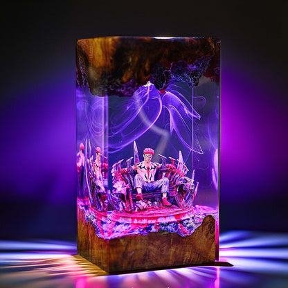 Four Armed Curse King Resin Lamp 02